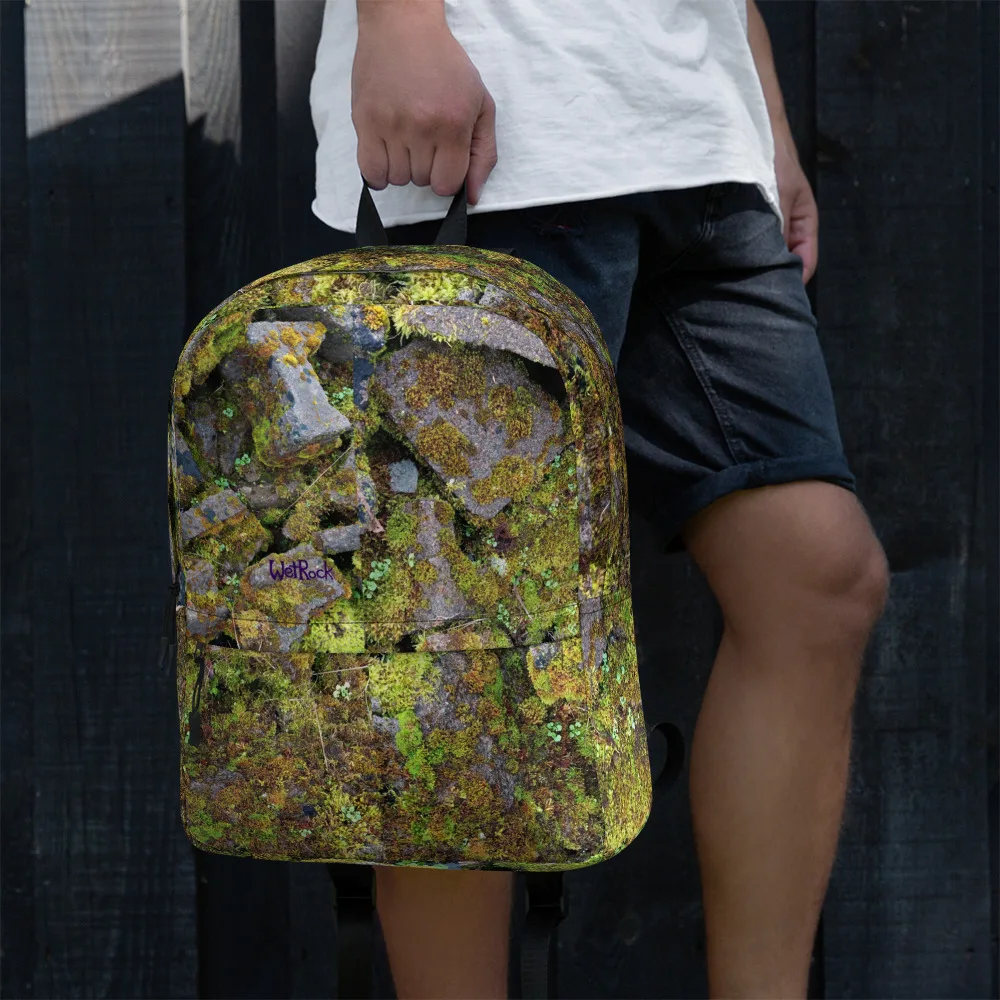 3D Mossy Blocks Backpack with pockets - Image 5