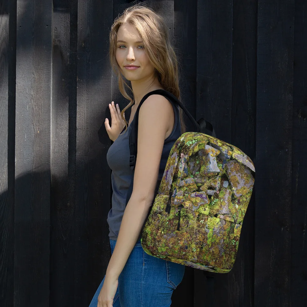 3D Mossy Blocks Backpack with pockets - Image 4