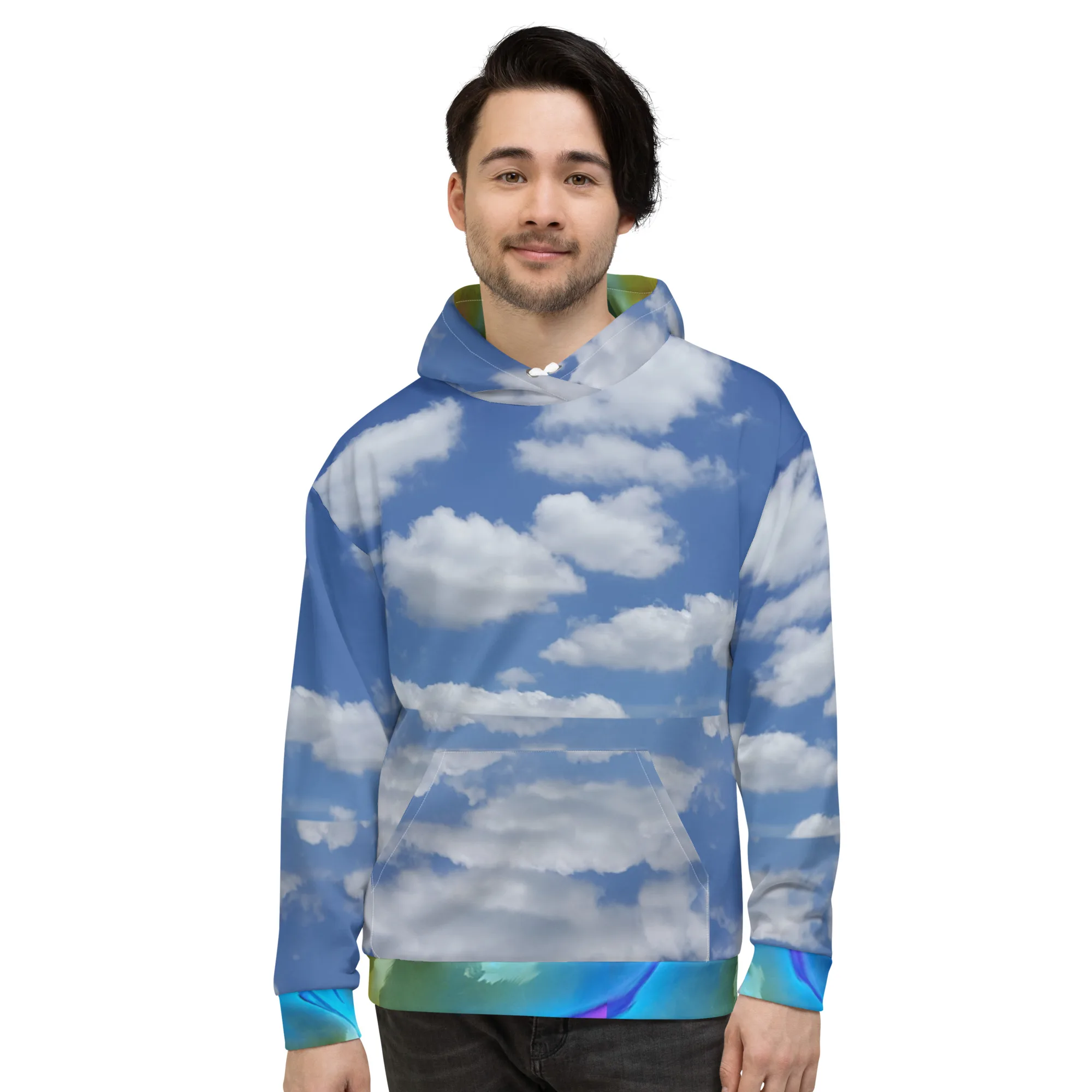Blue Sky Recycled Unisex Hoodie - Image 5