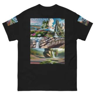 How AI sees Wet Rock Gardens Men's classic cotton tee