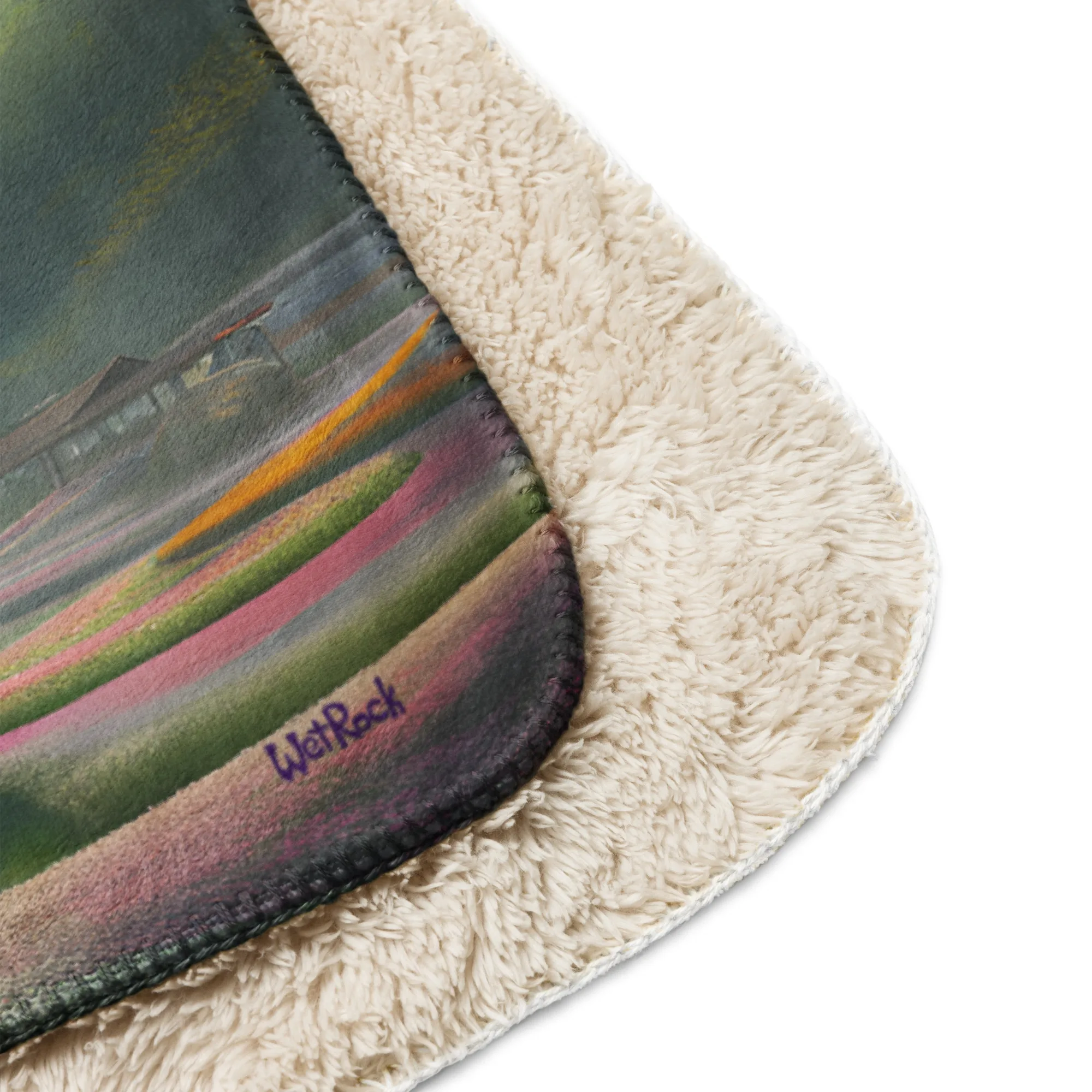 How A.I. Sees Wet Rock Gardens Sherpa blanket - Image 2