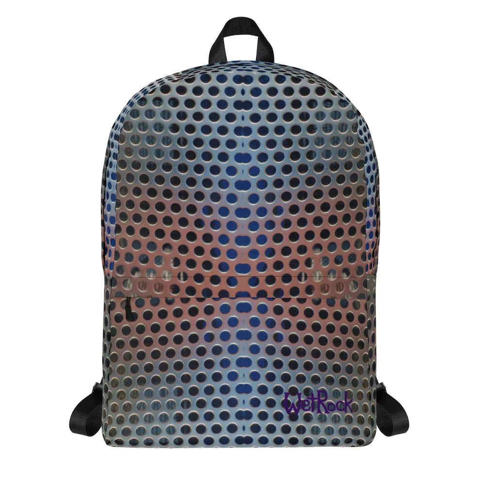 "Holey Steel" Multi-Pocket Backpack - Image 8