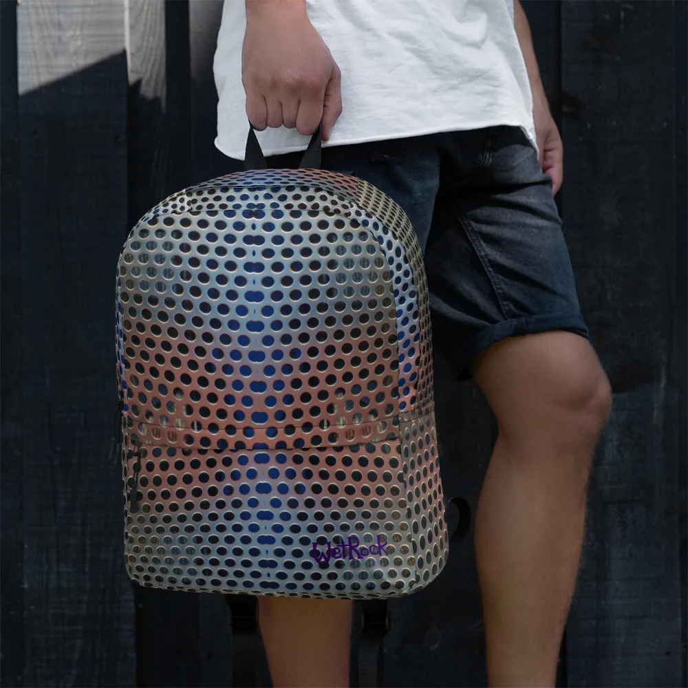 "Holey Steel" Multi-Pocket Backpack - Image 4