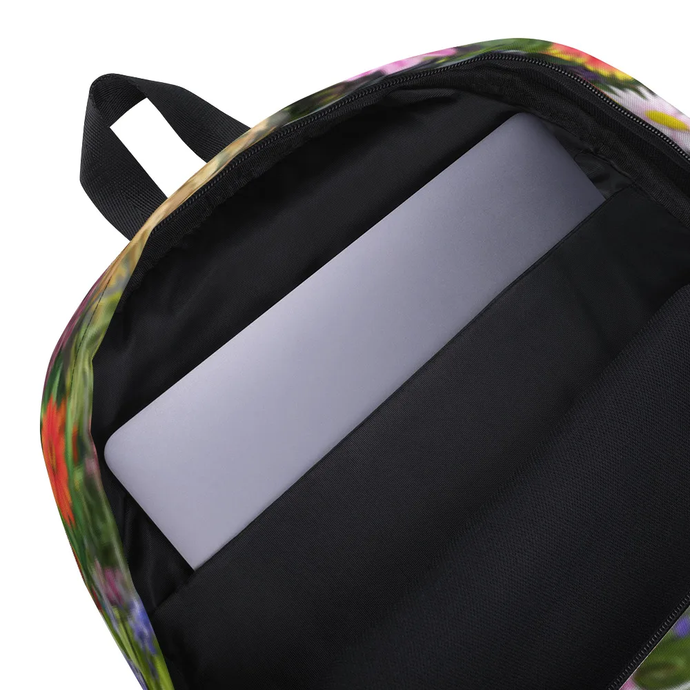 Mixed Flowers Multi-Pocket Backpack - Image 5