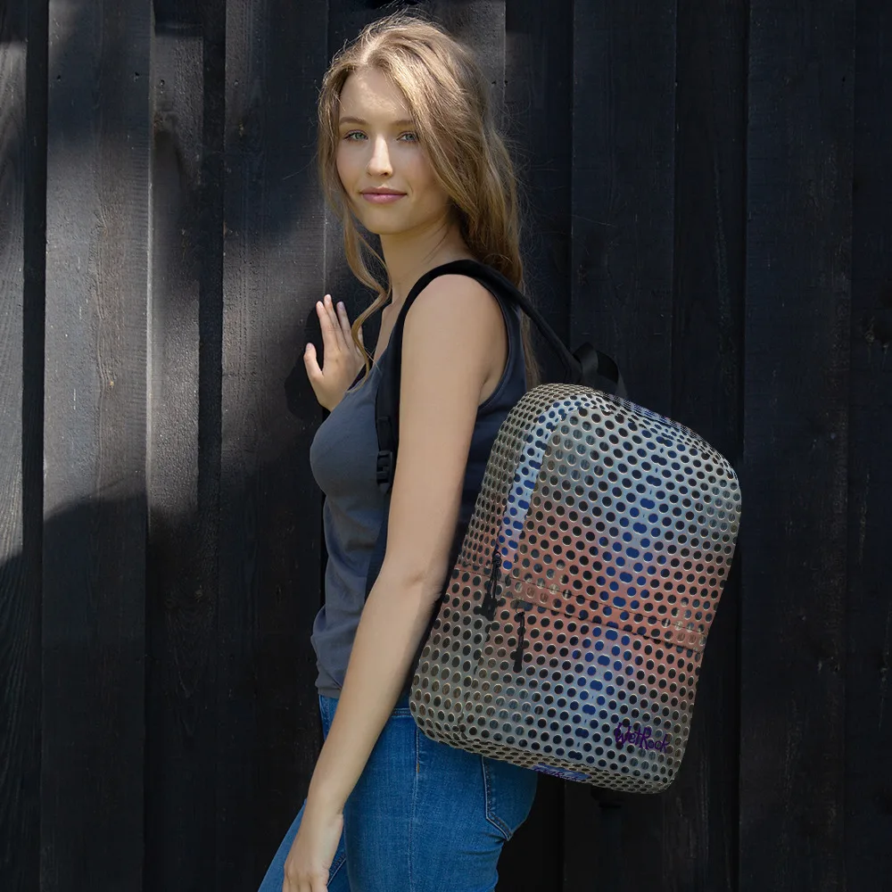 "Holey Steel" Multi-Pocket Backpack - Image 10