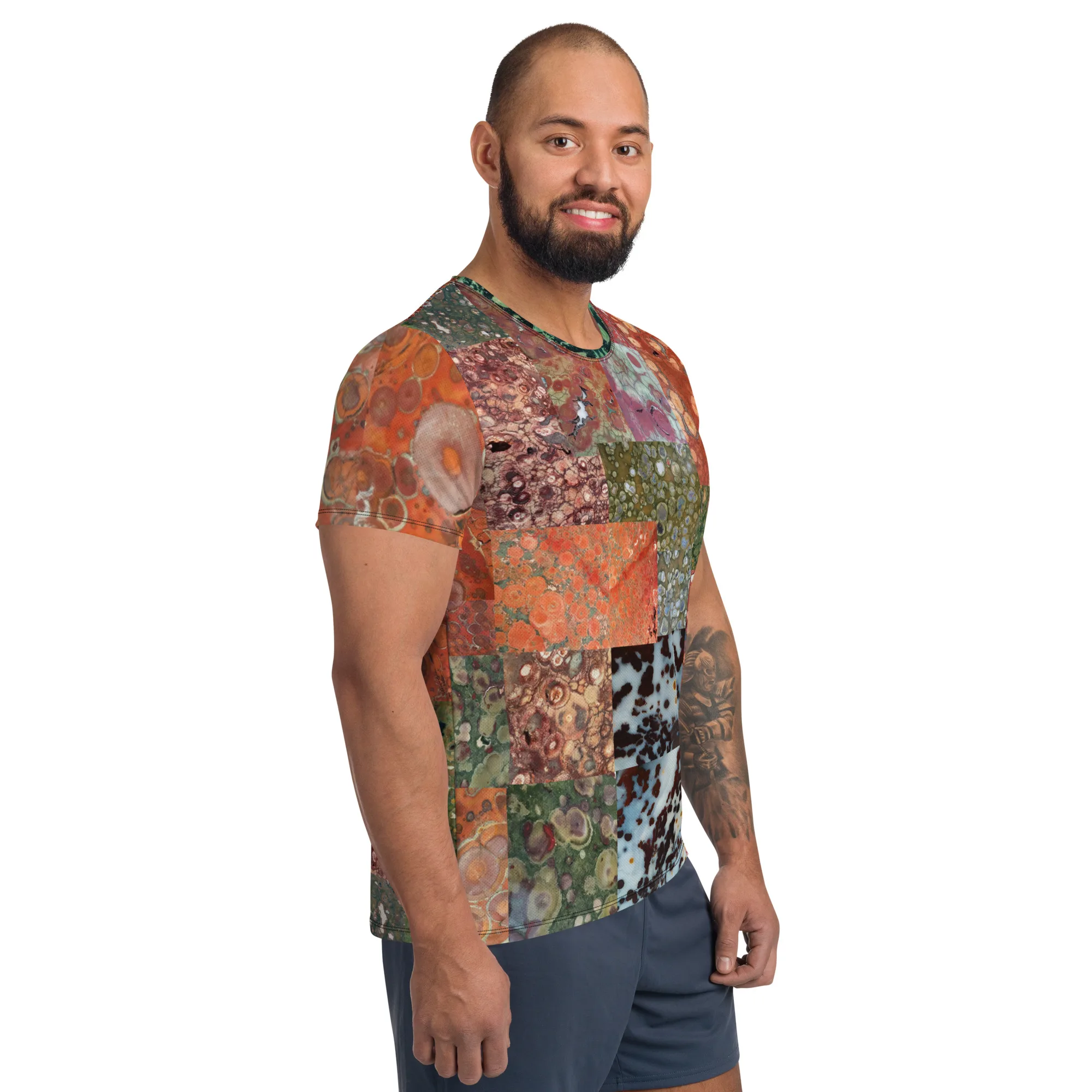 Orby Rocks Men's Athletic soft stretchy Comfort T-shirt - Image 3