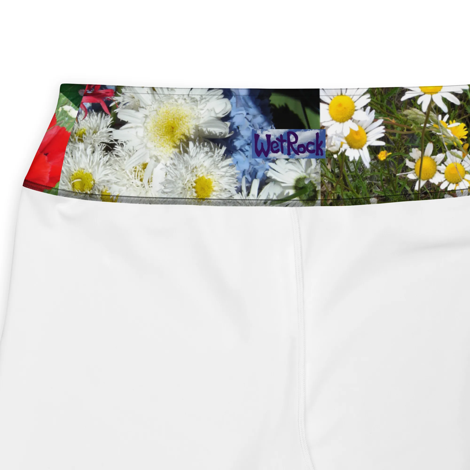 "Mixed Flowers" Stretchy Comfort Plus Size Leggings tights - Image 2