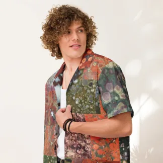 Unisex Orby Rocks Hawaiian-Style button shirt