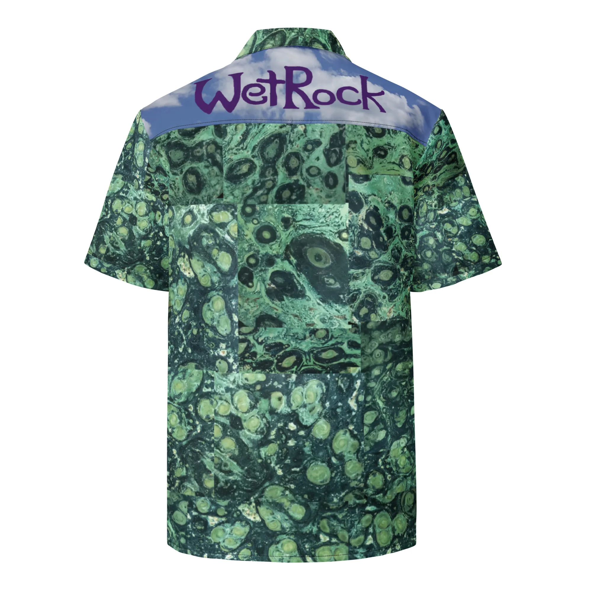 Wet Rock "Kambaba Jasper" design Unisex button shirt Sizes 2XS to 6XL and "runs large"*