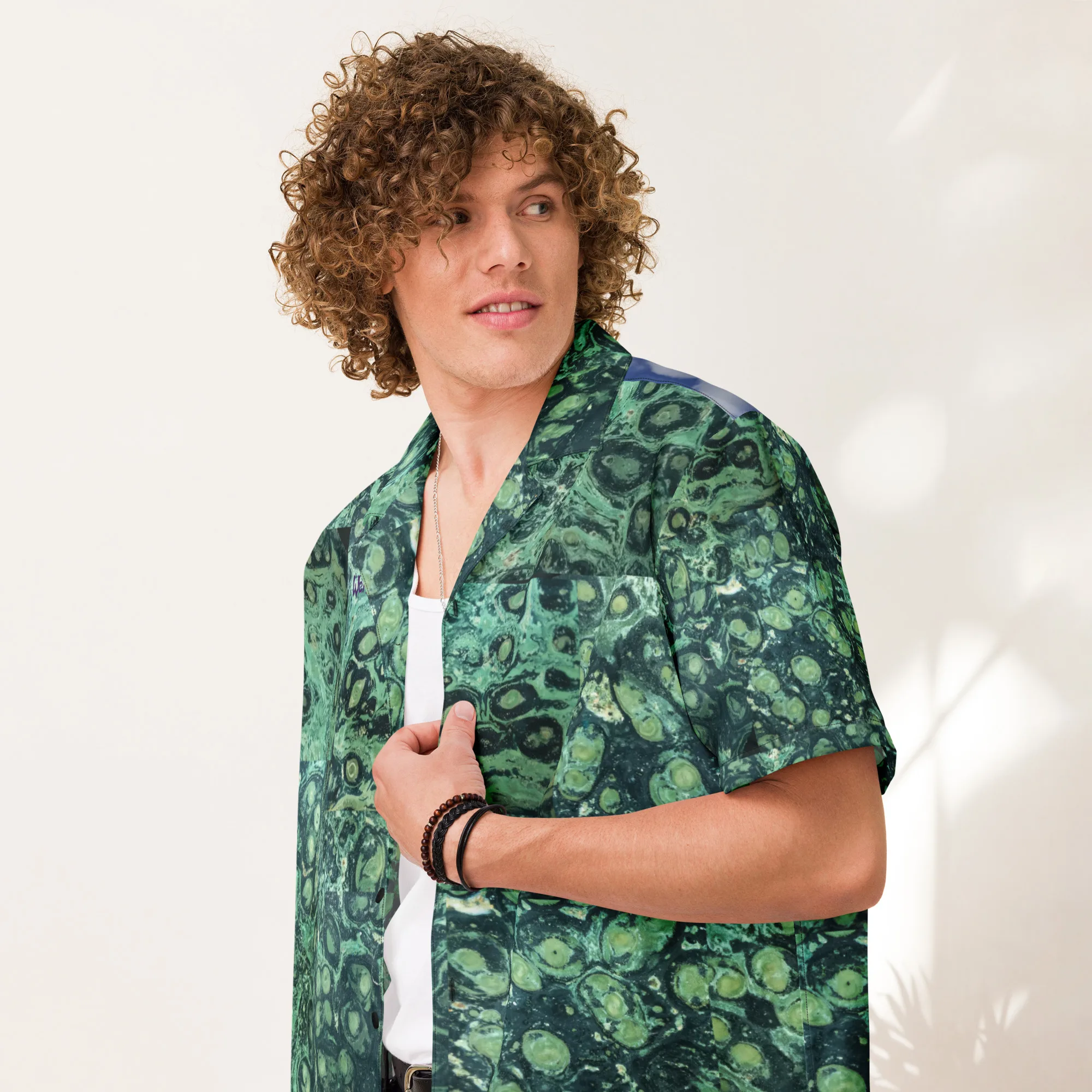 Wet Rock "Kambaba Jasper" design Unisex button shirt Sizes 2XS to 6XL and "runs large"* - Image 3