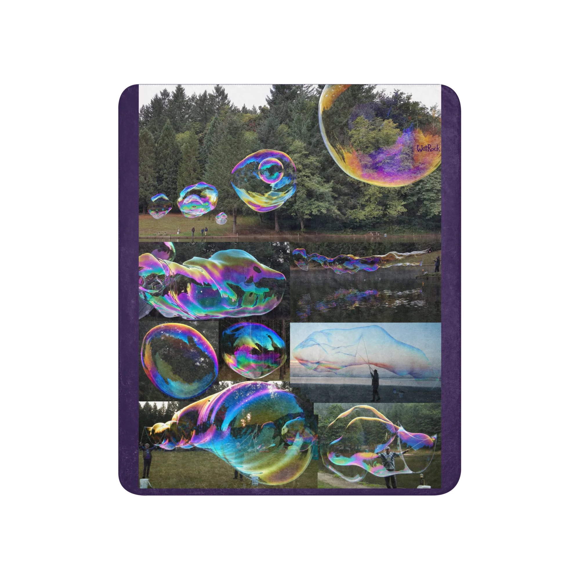 Sherpa blanket "Big Bubbles" design by and including Big Bubbler the entertainer - Image 5