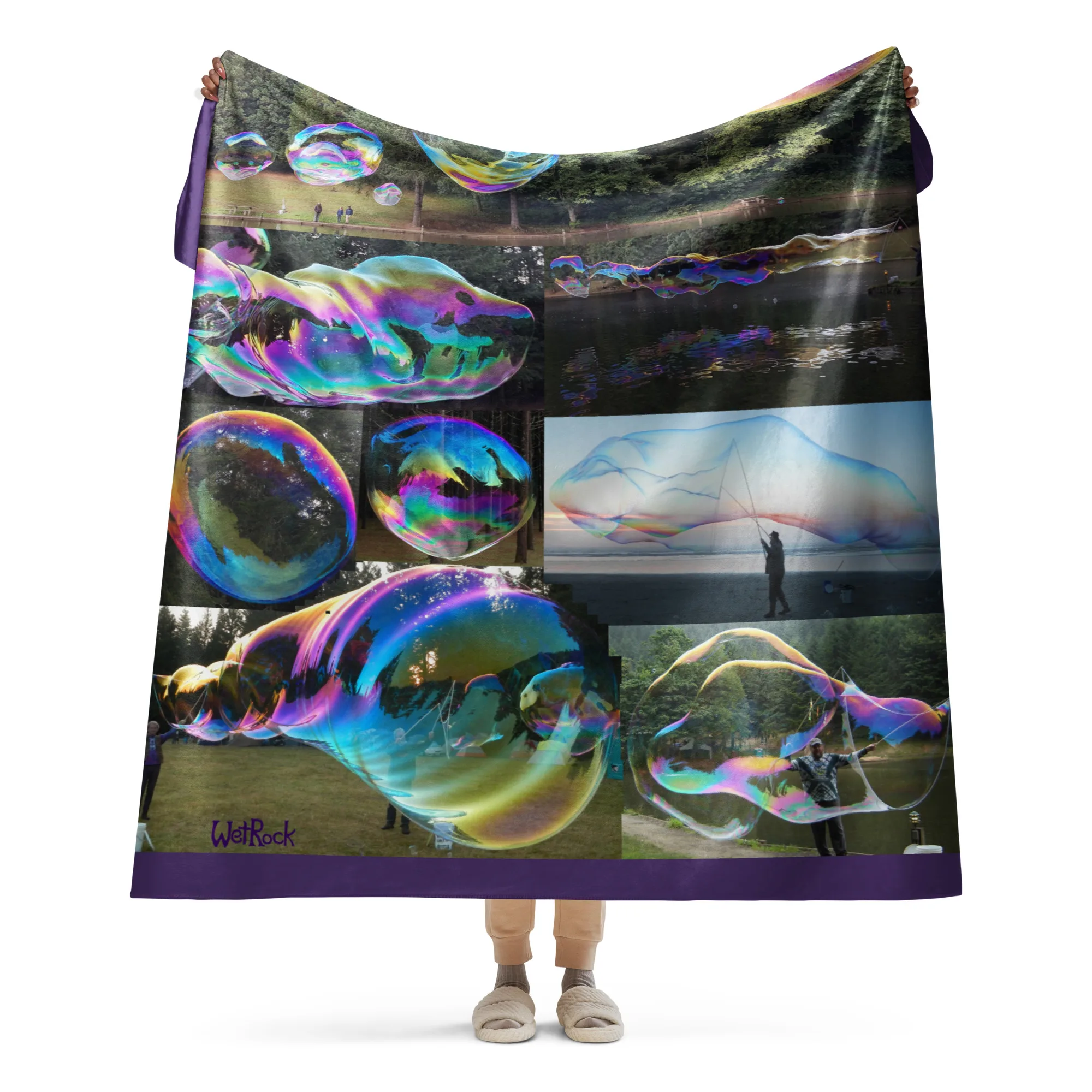 Sherpa blanket "Big Bubbles" design by and including Big Bubbler the entertainer - Image 3