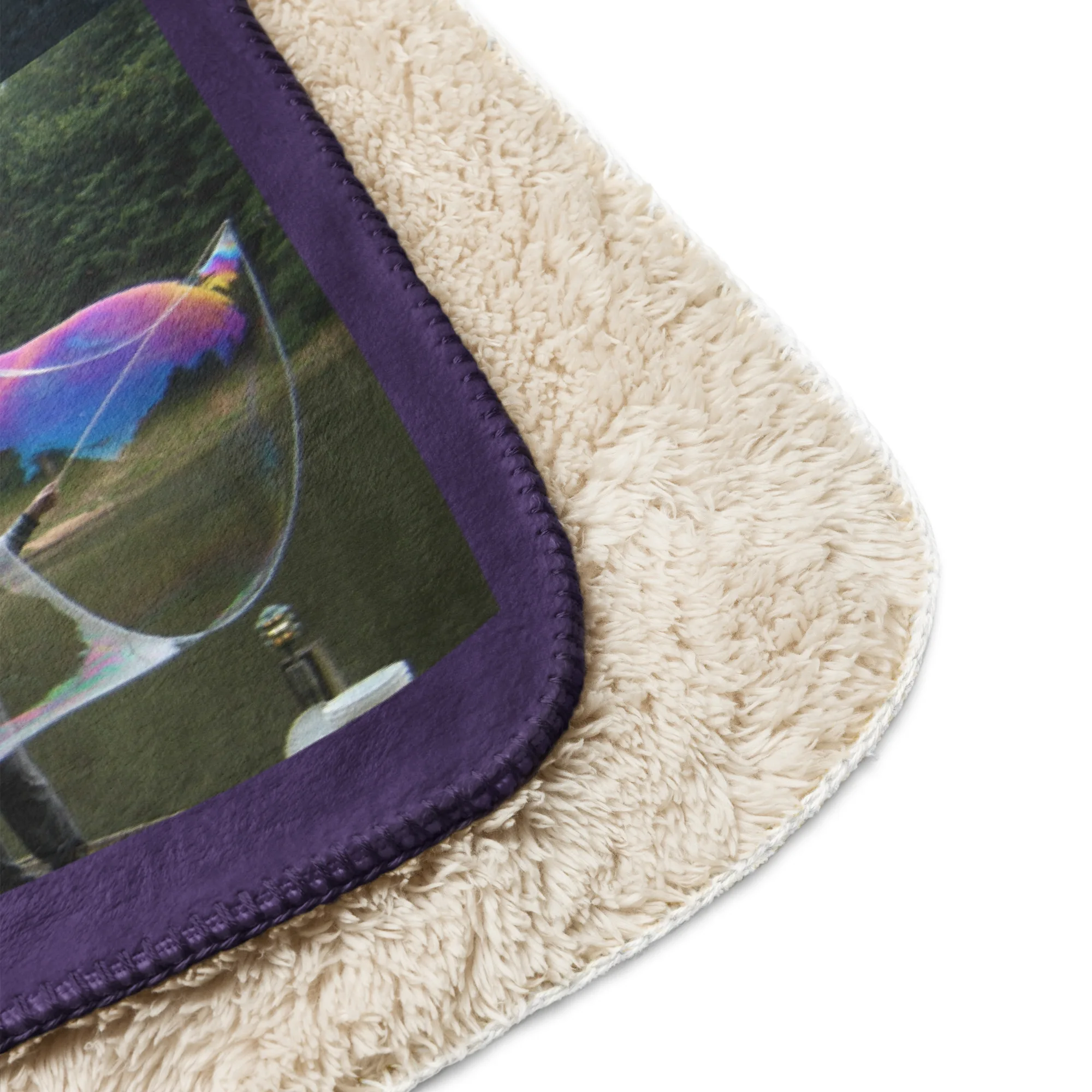 Sherpa blanket "Big Bubbles" design by and including Big Bubbler the entertainer - Image 4