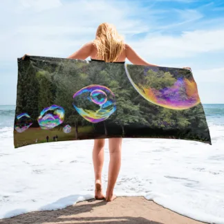 30 x 60" Bubbles On The Lake Towel