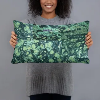 "Kambaba Jasper" patchwork Photo-Print Basic Pillow in Square or Rectangle shapes