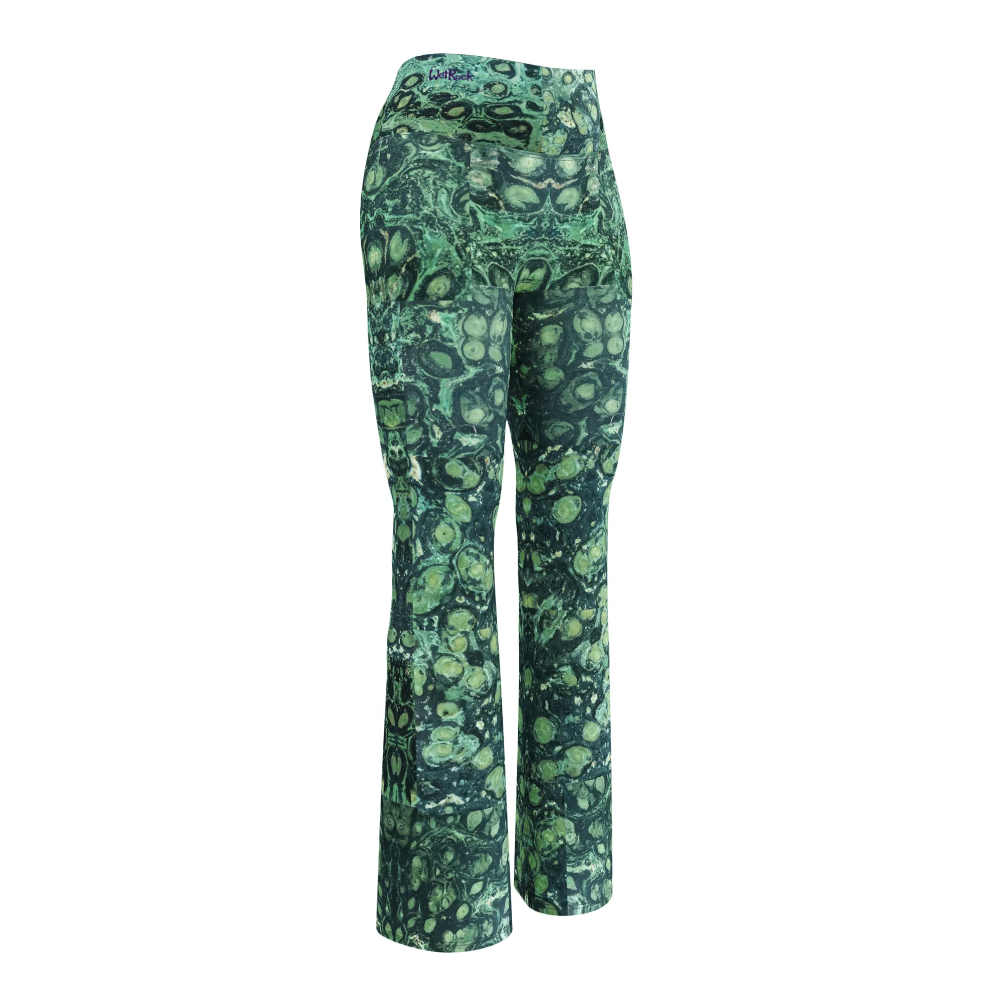 Kambaba Semi-Flare leggings high-waist tights rock stone photo print - Image 8