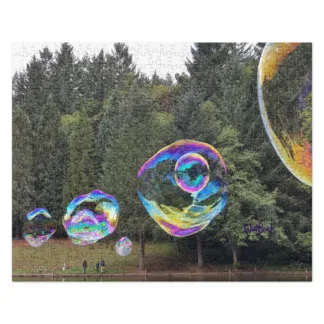 Big Bubbles on the Lake Jigsaw puzzle Hornings Hideout Faerieworlds