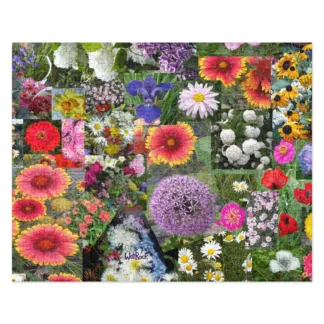 Farm Flowers Jigsaw puzzle, Colorful fun game, brain teaser and meditation