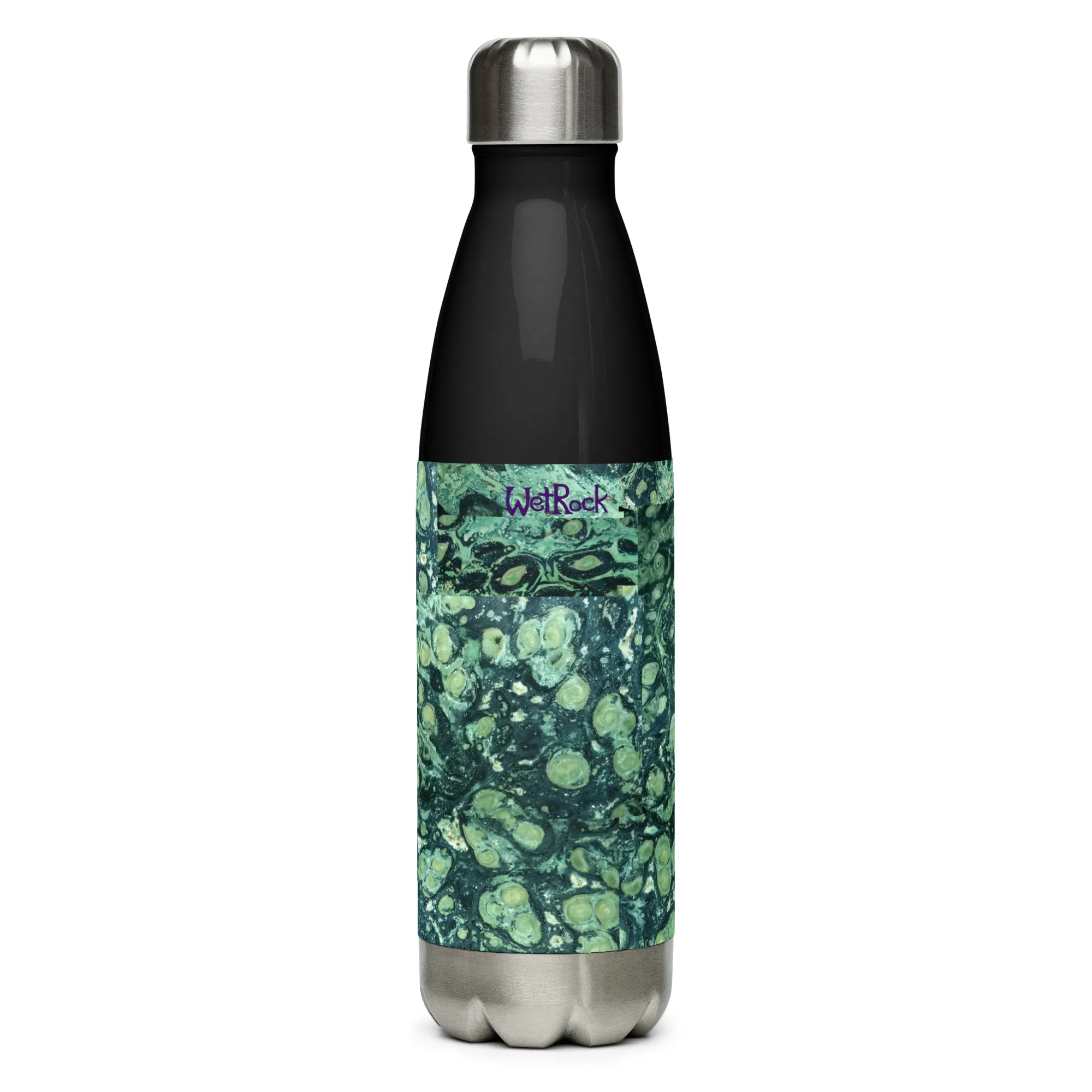 Vacuum Insulated Stainless steel water bottle "Kambaba Jasper" design - Image 4
