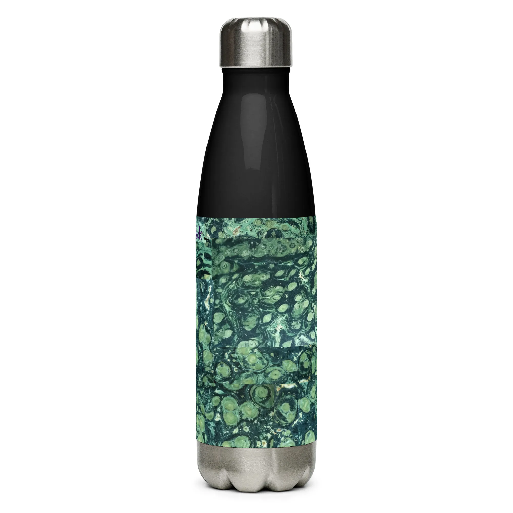 Vacuum Insulated Stainless steel water bottle "Kambaba Jasper" design - Image 6