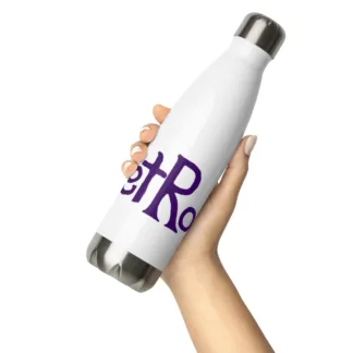 Purple Logo "Wet Rock" Vacuum Insulated Stainless steel water bottle Black or White