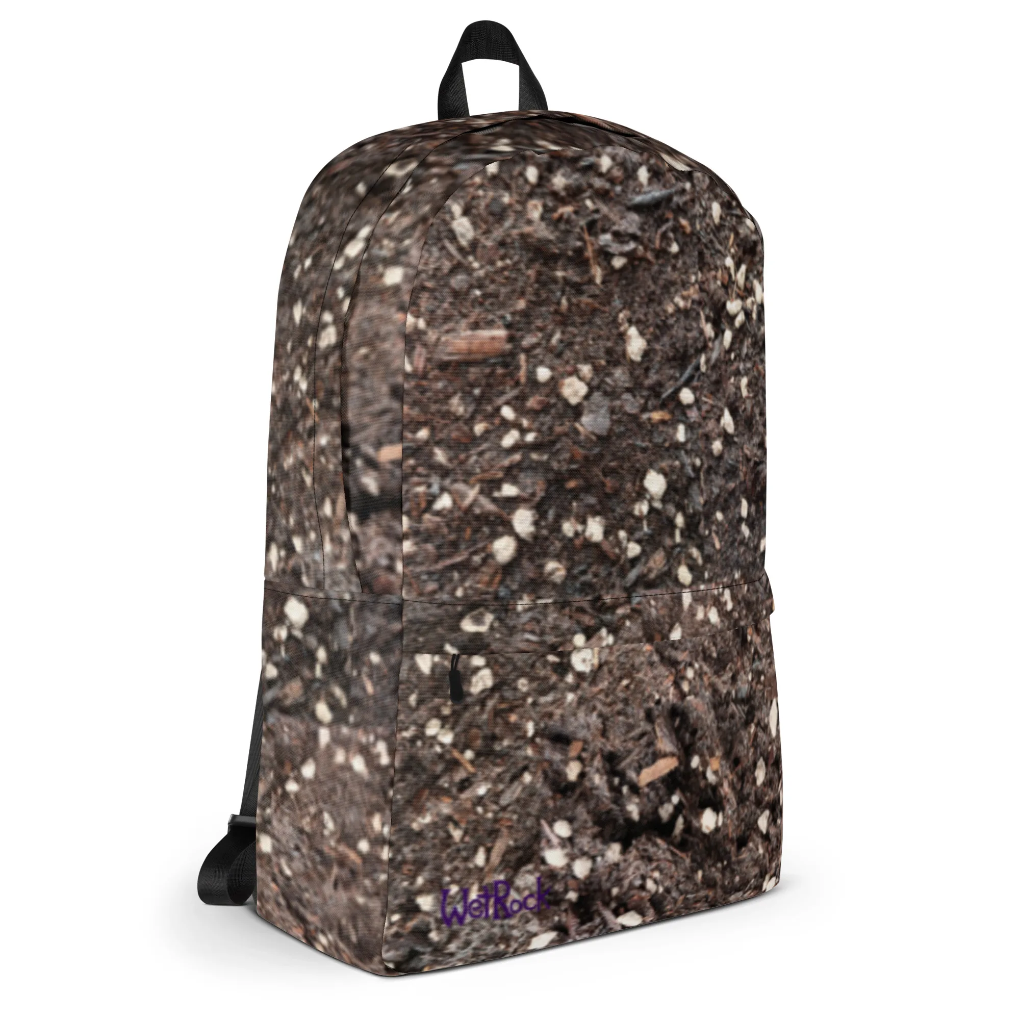 Multi-Pocket Backpack with "Potting Soil" print, Satchel, School Book Bag, aka "Dirt Bag"