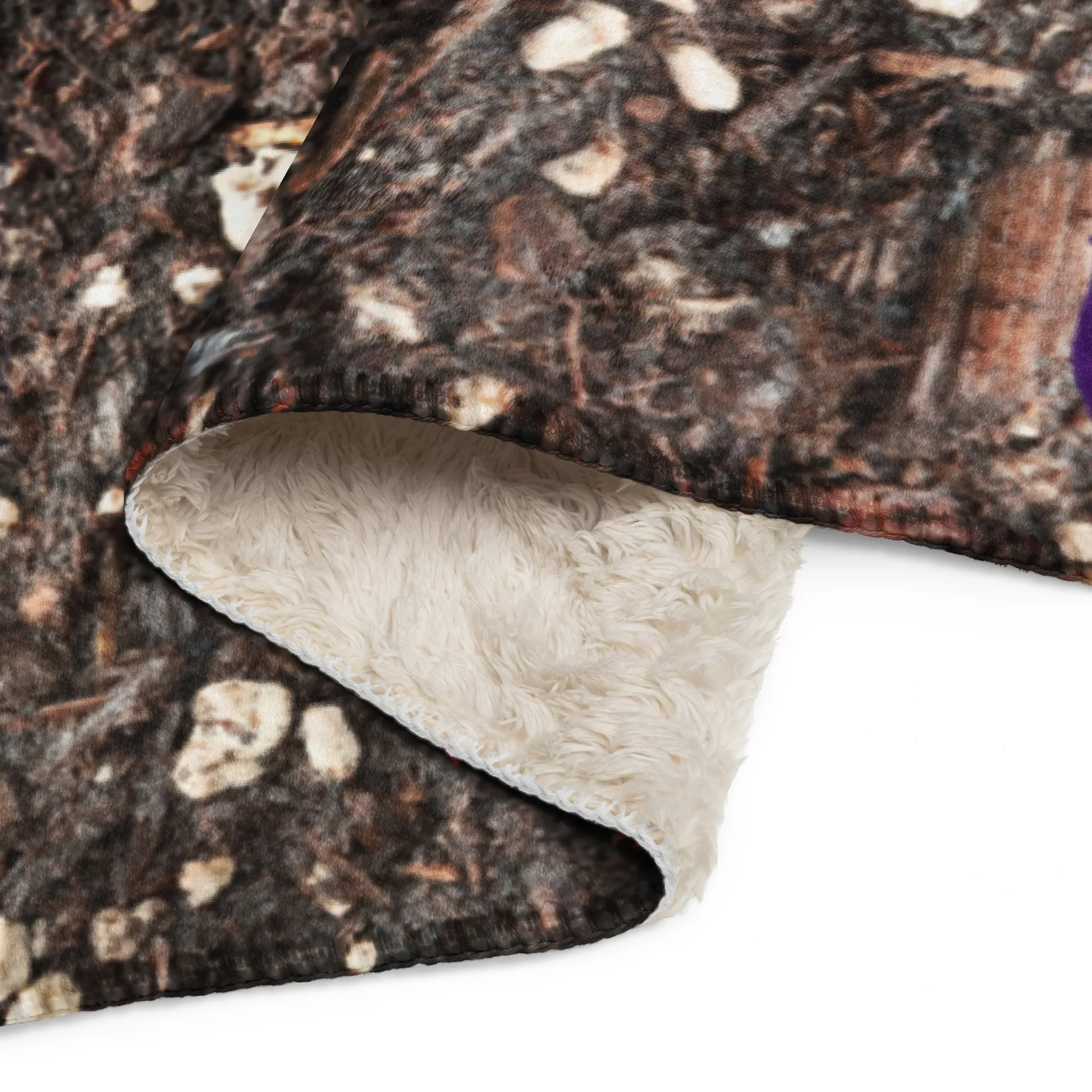 Crazy and Cozy "Potting Soil" printed Sherpa blanket - Image 2