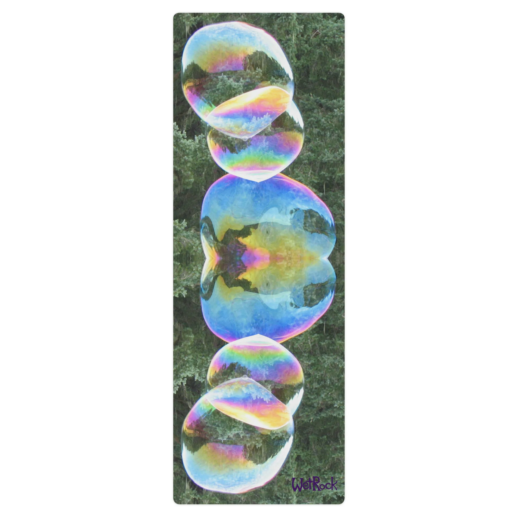 Triple Double Big Bubbles Yoga Exercise Meditation mat