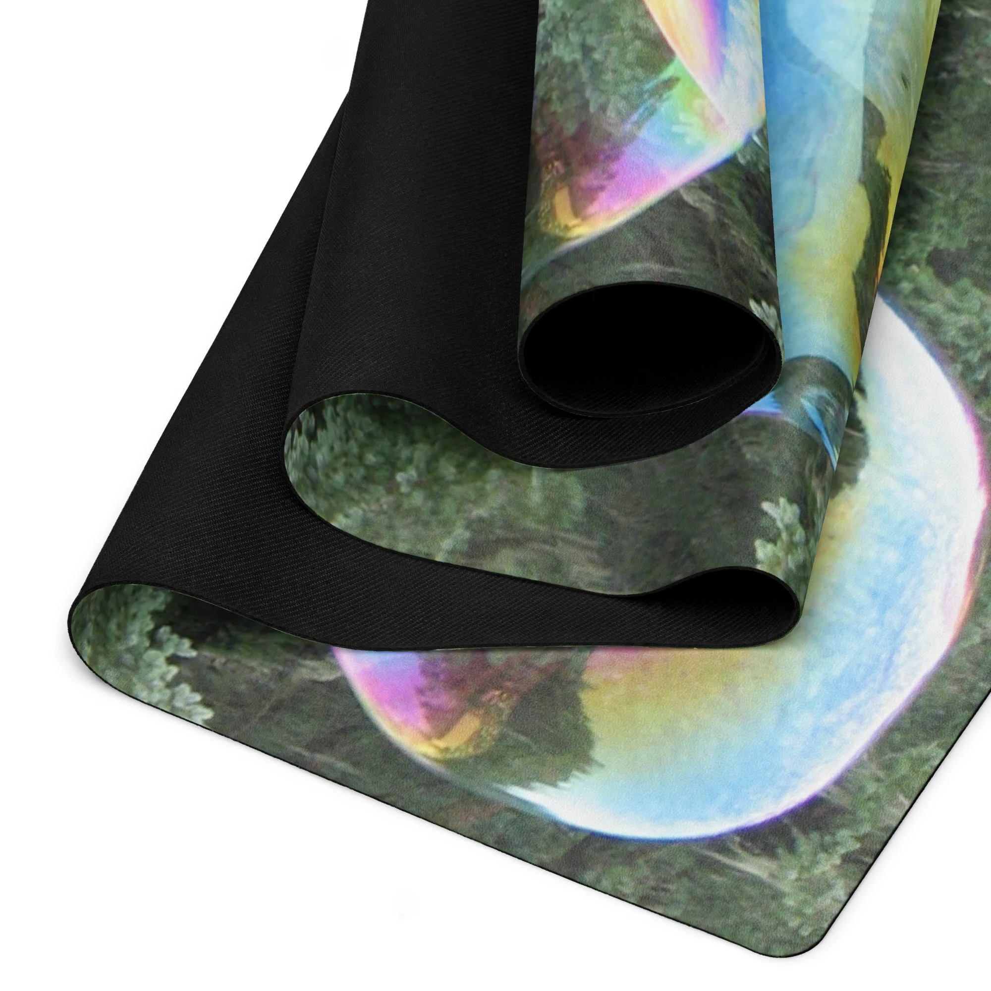 Triple Double Big Bubbles Yoga Exercise Meditation mat - Image 3