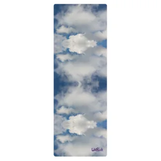 Mirrored Blue-Sky, White Clouds Yoga Exercise Meditation mat
