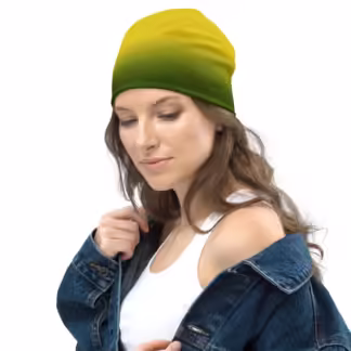 Green and Yellow Beanie