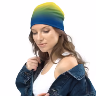 Blue to Yellow Beanie