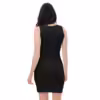 Black Bodycon dress – Stretchy 18% spandex and with Purple Wet Rock logo - Image 4
