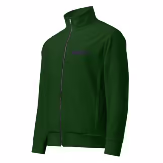 Green Wet Rock Unisex track jacket with Zippered Front and Pockets 2XS-6XL