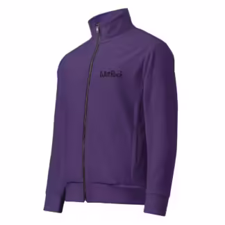 Purple Wet Rock Unisex track jacket with Zippered Front and Pockets 2XS-6XL