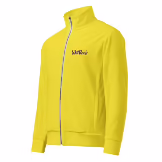Yellow Wet Rock Unisex Track Jacket Zippered Front and Pockets 2XS-6XL