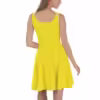Stretchy Yellow Skater Dress with Purple WR Logo - Image 7