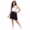 Black w small purple Dots Skater Skirt WR-Logo Bubble-Bucket Cover - Image 3