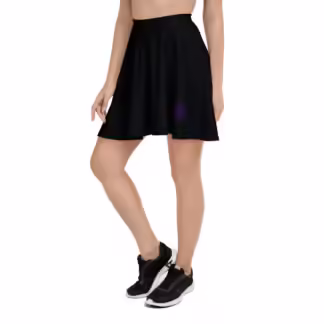 Black Skater Skirt w WR-Logo
