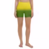 Green and Yellow Yoga Shorts
