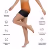 Black and Orange Yoga Shorts - Image 7