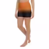 Black and Orange Yoga Shorts