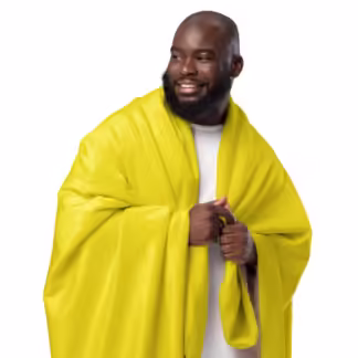 Yellow Sherpa blanket
