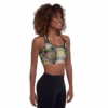 3-D “Mossy Rubble” Padded Sports bra - Mirror-Image design - Stretchy and Supportive - Image 4