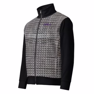 IronPlated and Black Unisex track jacket 2XS-6XL 95% Recycled Crazy WetRock Armour