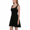 Black w Dark Green Squares Skater Dress with Purple WR Logo XS-3XL - Image 3