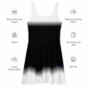 New in our “Dark Santa” collection: Black and White Skater Dress - Image 2