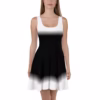 New in our “Dark Santa” collection: Black and White Skater Dress - Image 3