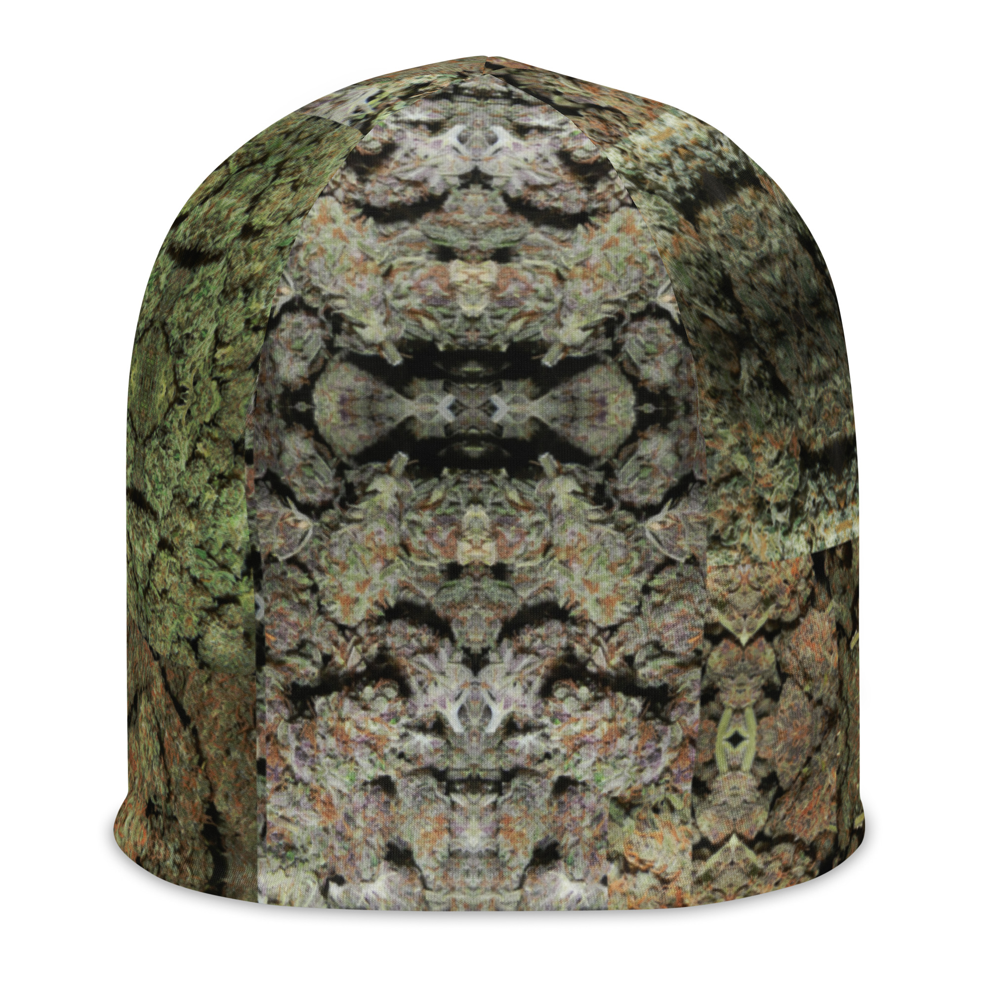 5-panel NW Nugz “Green Buds” Beanie, fuzzy hat, cap, cozy head cover - Image 6