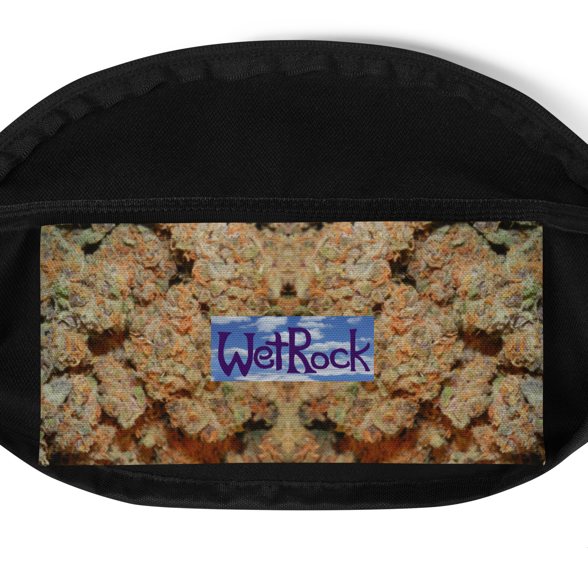 NW Nugz "Purple Buds" Fanny Pack. Mirror-Image Photo-Mosaic Marijuana-Flower Art - Image 5